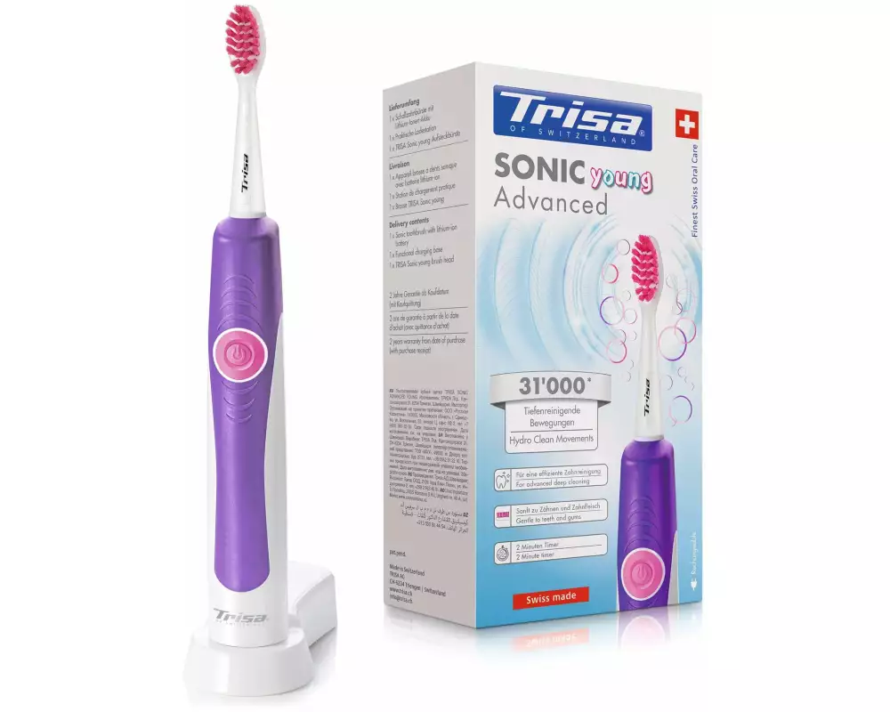 Trisa Schallzahnbürste Sonic Advanced Young Violett