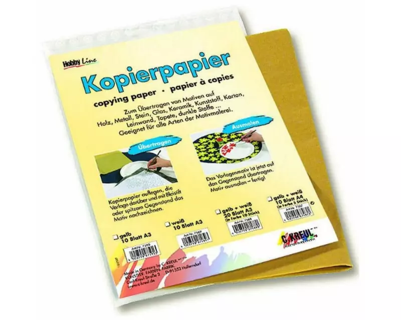 Kreul Kohlepapier 31 x 40 cm Weiss 10 Stück