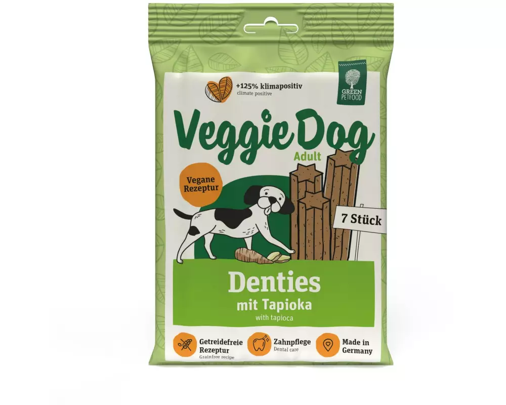 Green Petfood Kausnack VeggieDog Denties, 180 g