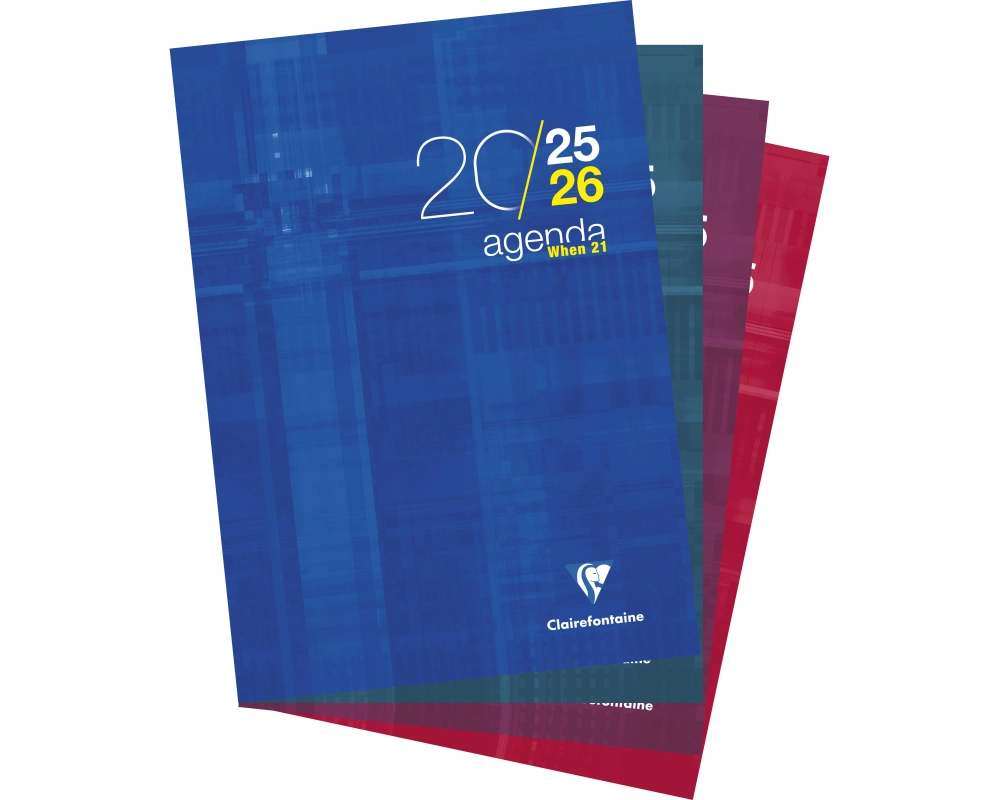 CLAIREFONTAINE Lehreragenda SAS When 21 25/26 3199C 1W/2S ass. ML 21x29.7cm