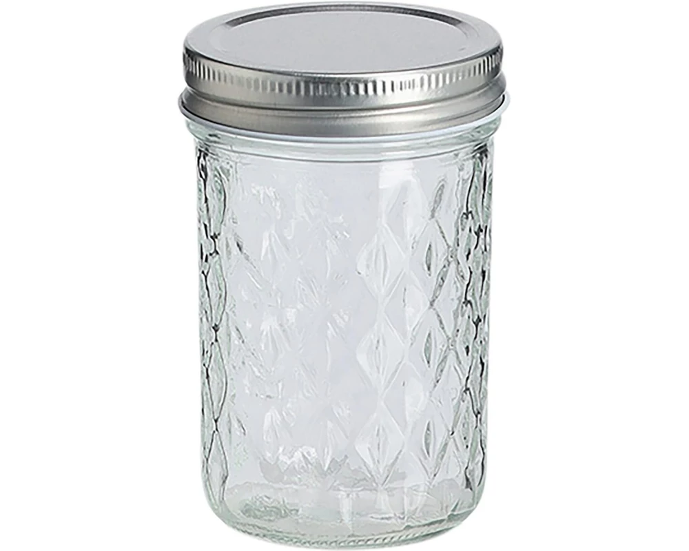 Zeller Present Vorratsglas mit Struktur 250 ml