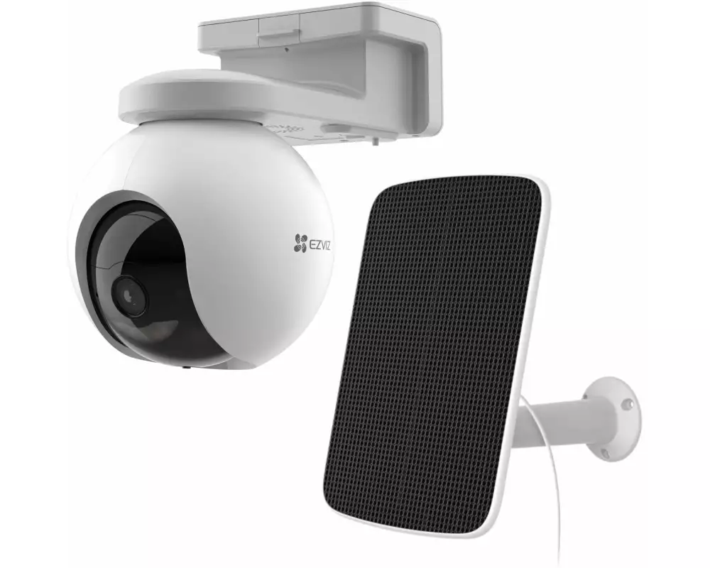 EZVIZ Netzwerkkamera HB8 2K+ Kit Batterie Kamera + Solar Panel
