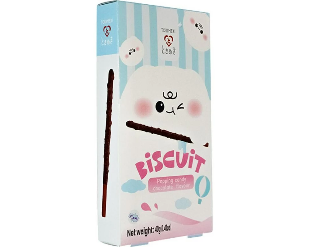 TOKIMEKI Biscuit Stick Popping Candy 40 g