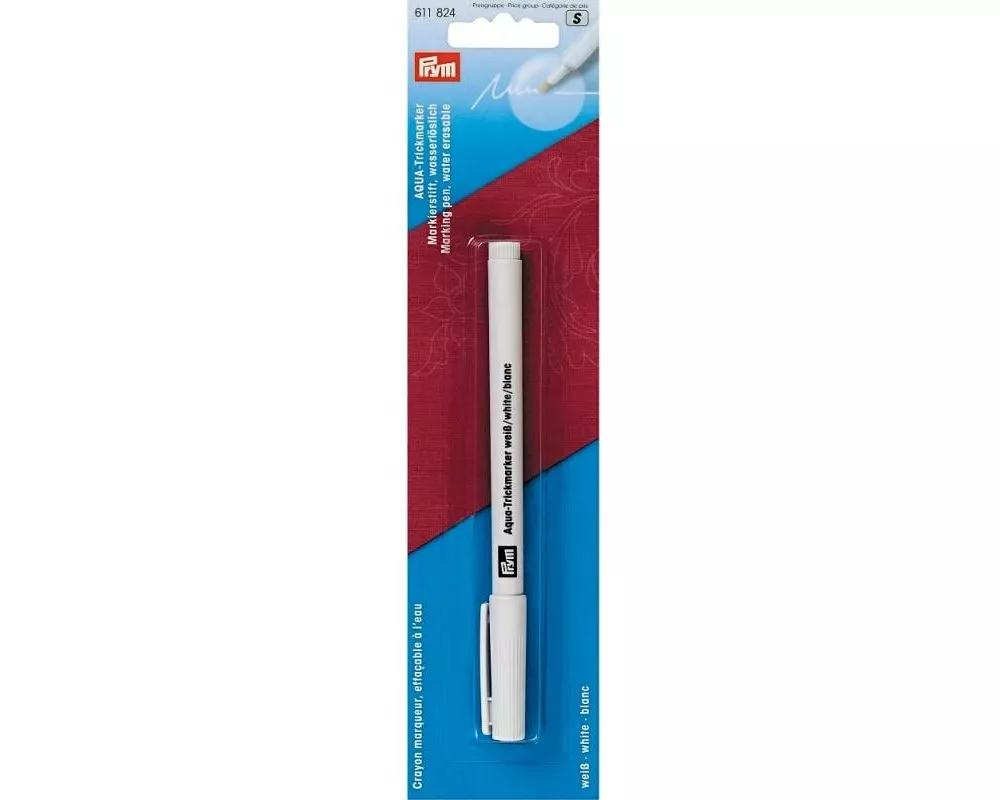 Prym Trick-Marker Aqua Wasserlöslich, Weiss