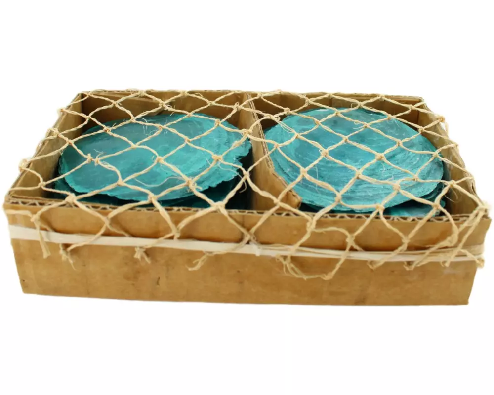 CHALET Aufsteller Capiz Muscheln Türkis