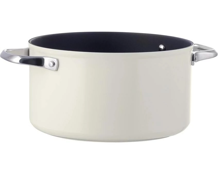 Lunasol Kochtopf Saturn Terra Ø 24 cm, Creamy 5.7 L