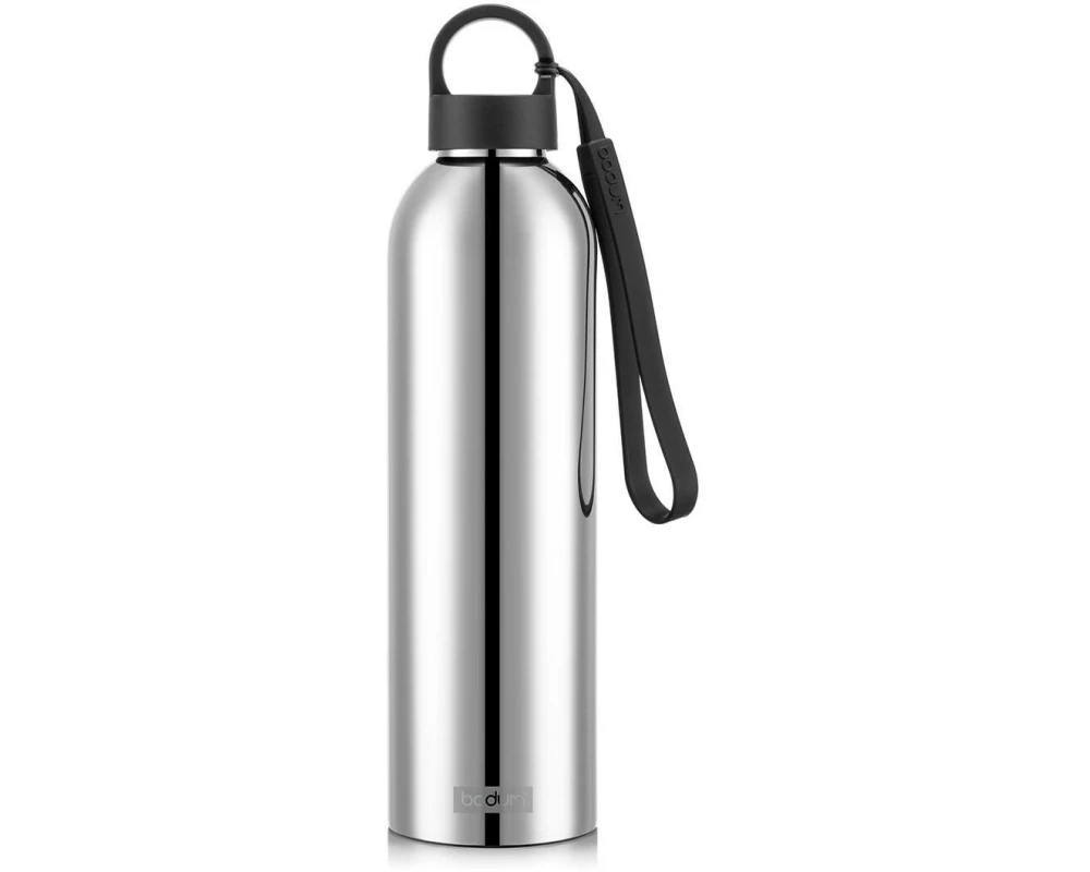 Bodum Vakuum-Doppelwand-Wasserflasche Melior Verchromt, 1 l