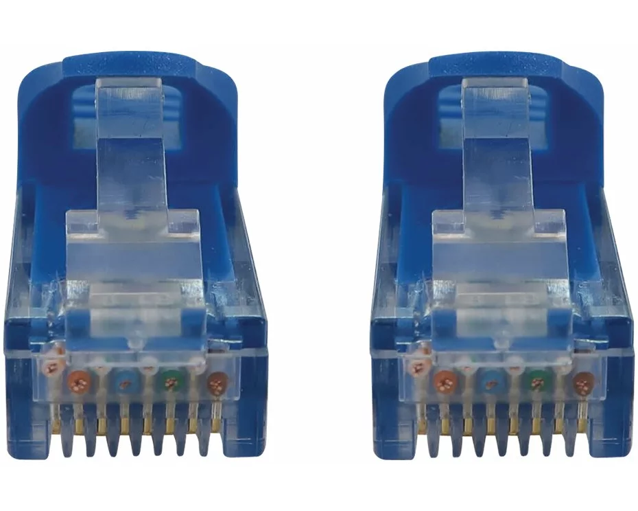 EATON TRIPPLITE Cat6a, 10G, Snagless, Molded, UTP, Ethernet, Cable, RJ45m/M, PoE, Blue, 3ft, 0.9m