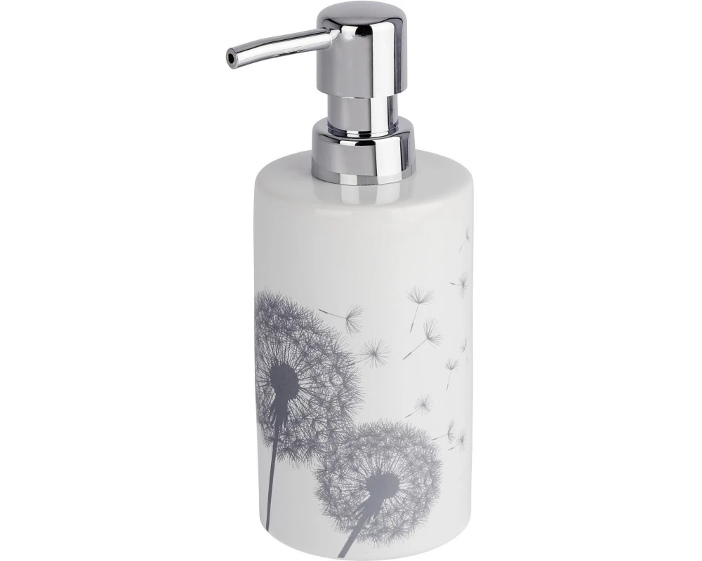 Wenko Seifenspender Astera 360 ml, Grau/Weiss