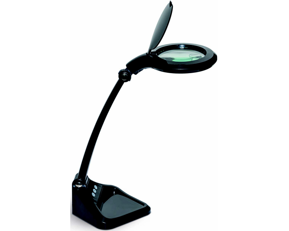 MAUL LED-Lupenleuchte 8261290 MAULiris, dimmbar, schwarz