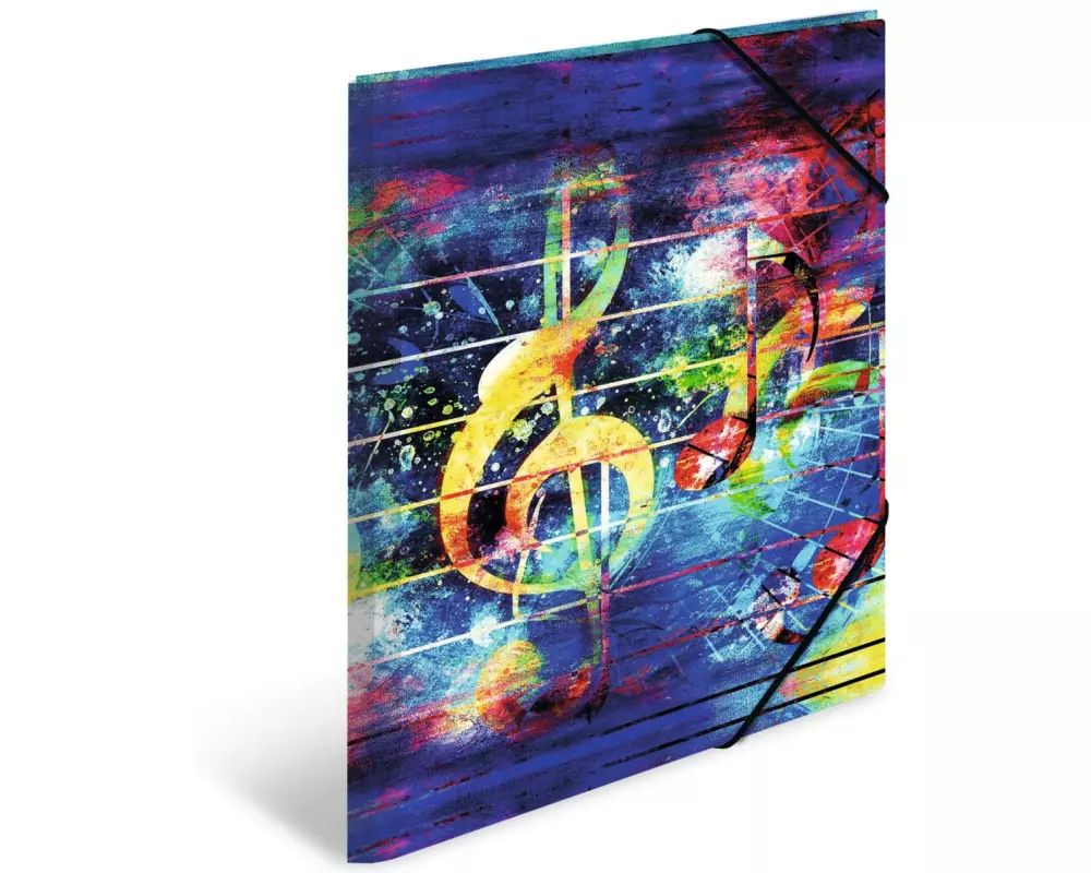 HERMA Gummibandmappe A3 Music, Polypropylen, mit Innendruck