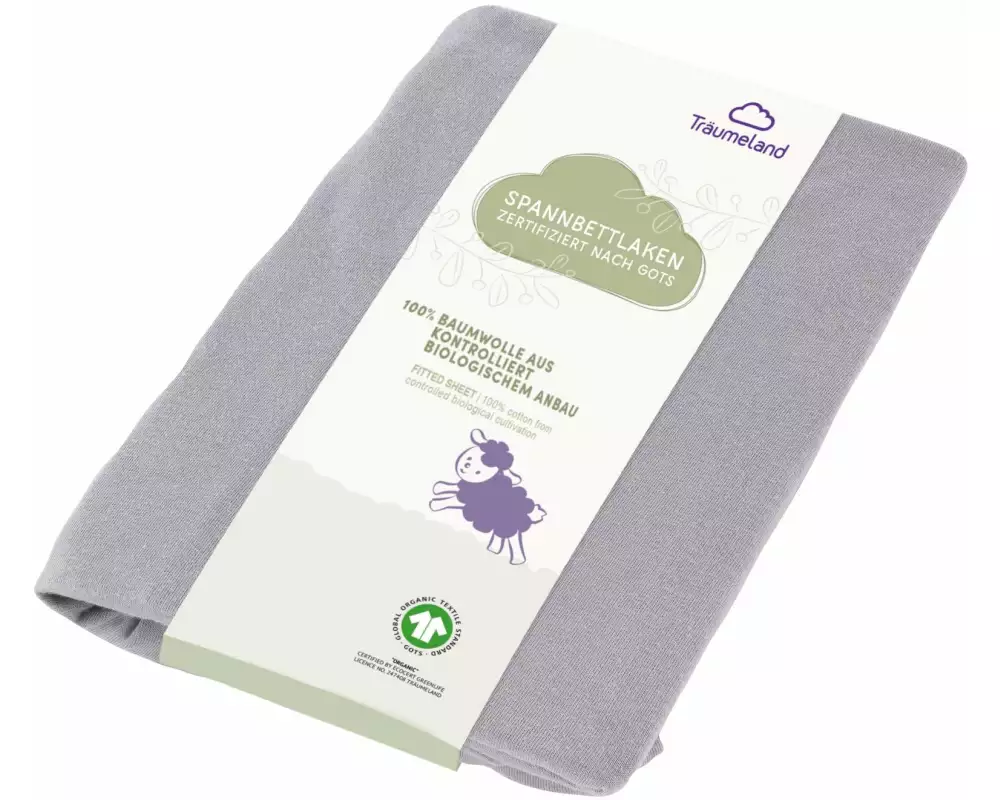 Träumeland Fix-Leintuch Anthrazit 40 x 90 cm