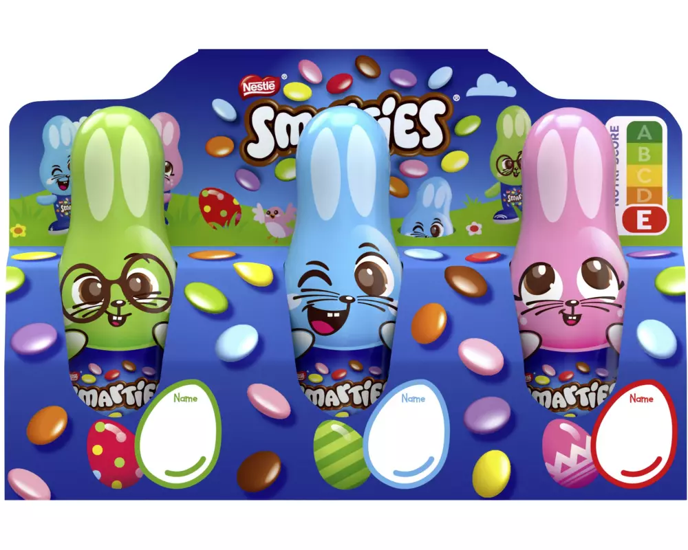 Nestlé Snacks Smarties Mini Osterhasen 3 x 18.7 g