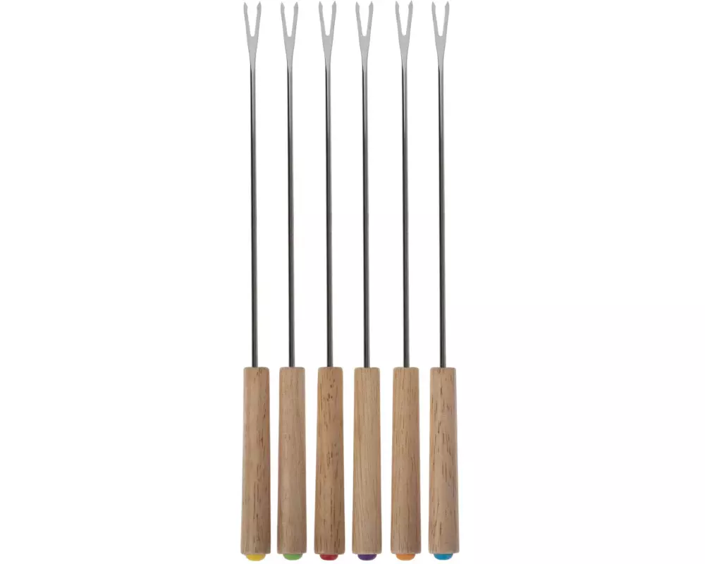COCON Fleischfonduegabel Holz 6 Personen