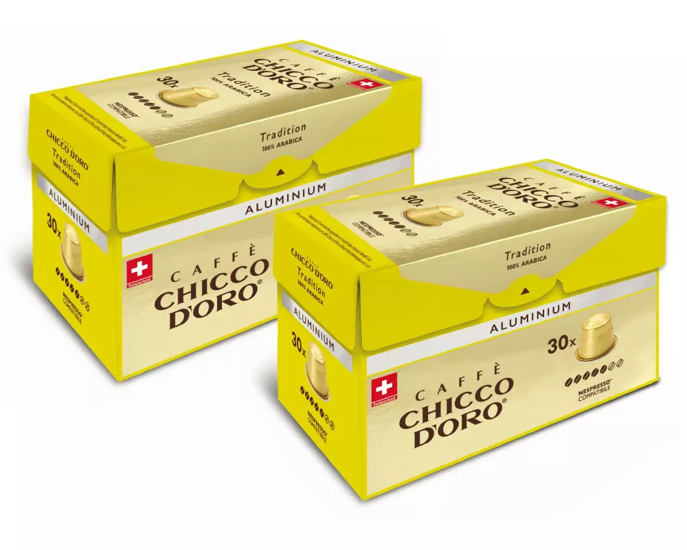 Chicco d'Oro Kaffeekapseln Tradition 100% Arabica 30 Stück