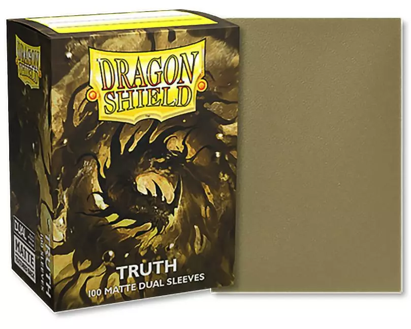 Dragon Shield Kartenhülle Dual Matte: Truth Standardgrösse Gold 100