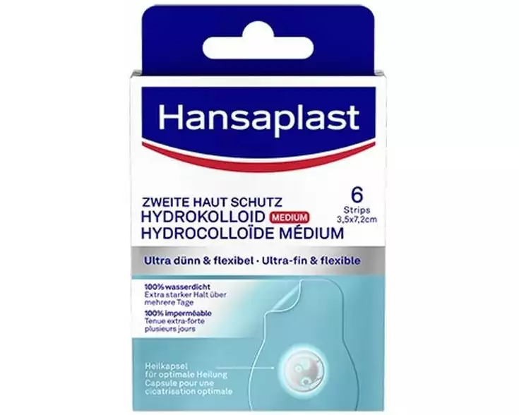Hansaplast Pflaster Zweite Haut Schutz Medium 6 Stück