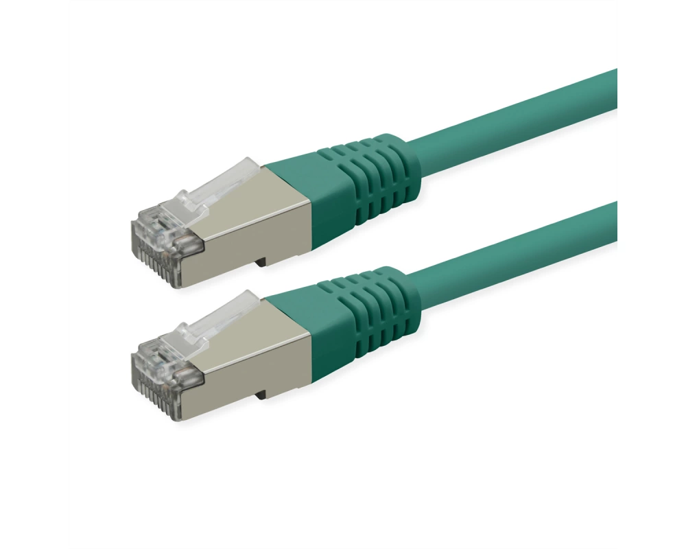 ROLINE Patchkabel Cat.6 (Class E), PoE, S/FTP (PiMF), grün, 1,5 m