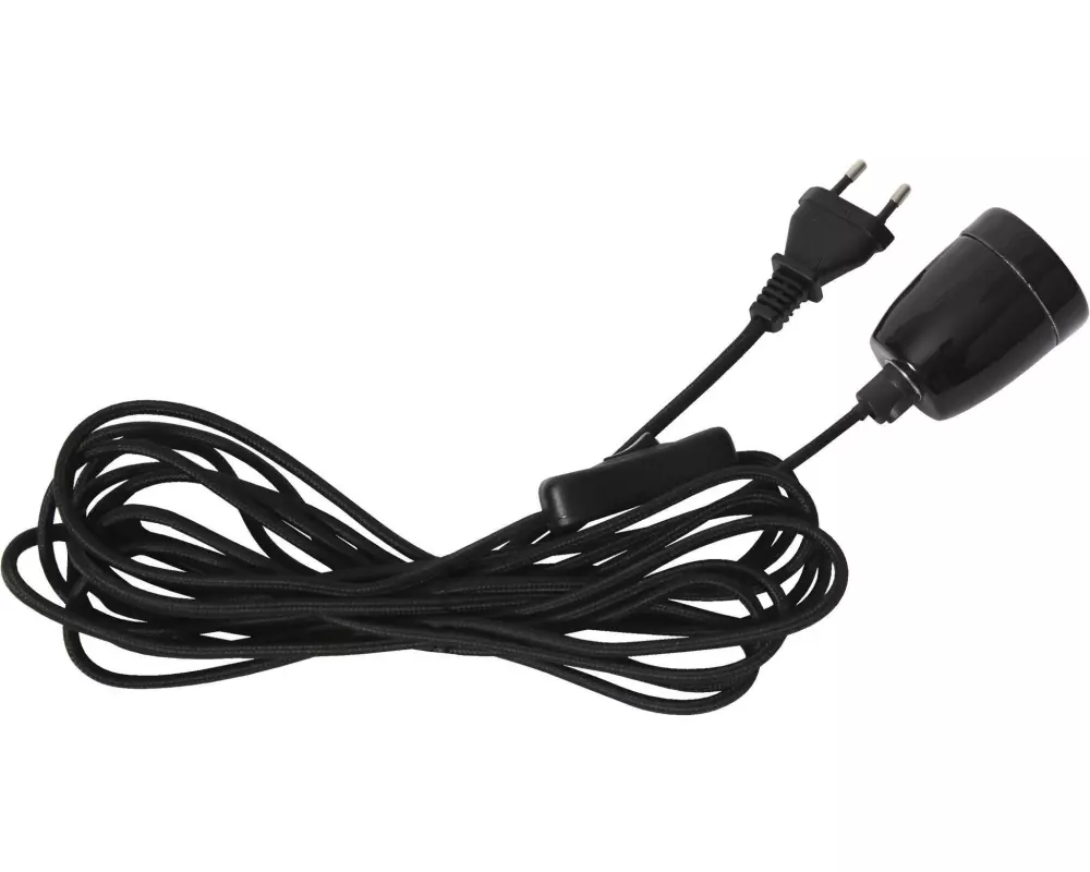 Star Trading Pendelleuchte GLAZE Schwarz