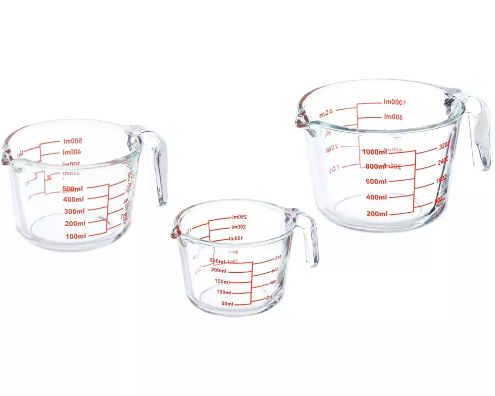 relaxdays Messbecher 3 Stück