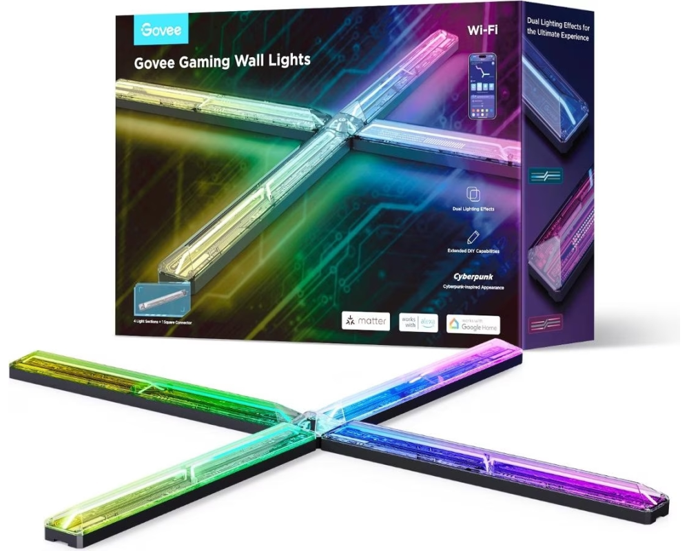 Govee Gaming Wandleuchte, RGBIC, WiFi + BT + Matter