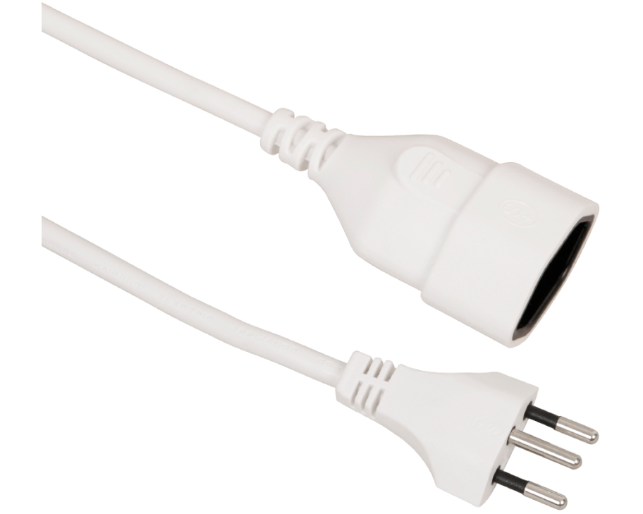 S-ELECTRO Verlängerungskabel 02.900.5WS weiss, 5m