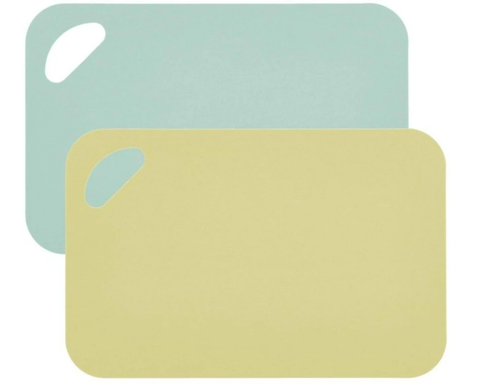Zeller Present Schneidebrett-Set Gelb/Grün 19 cm x 29 cm