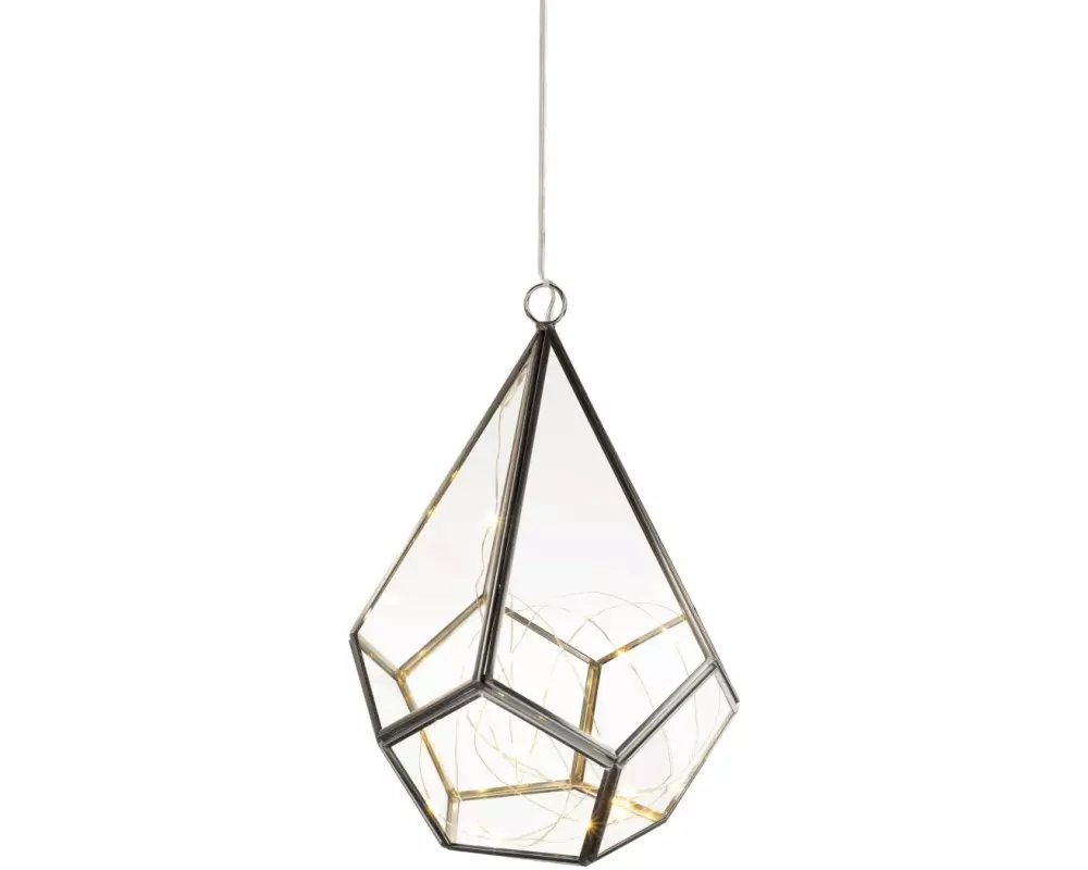 STT Fensterhänger Drop, 23 cm, Silber