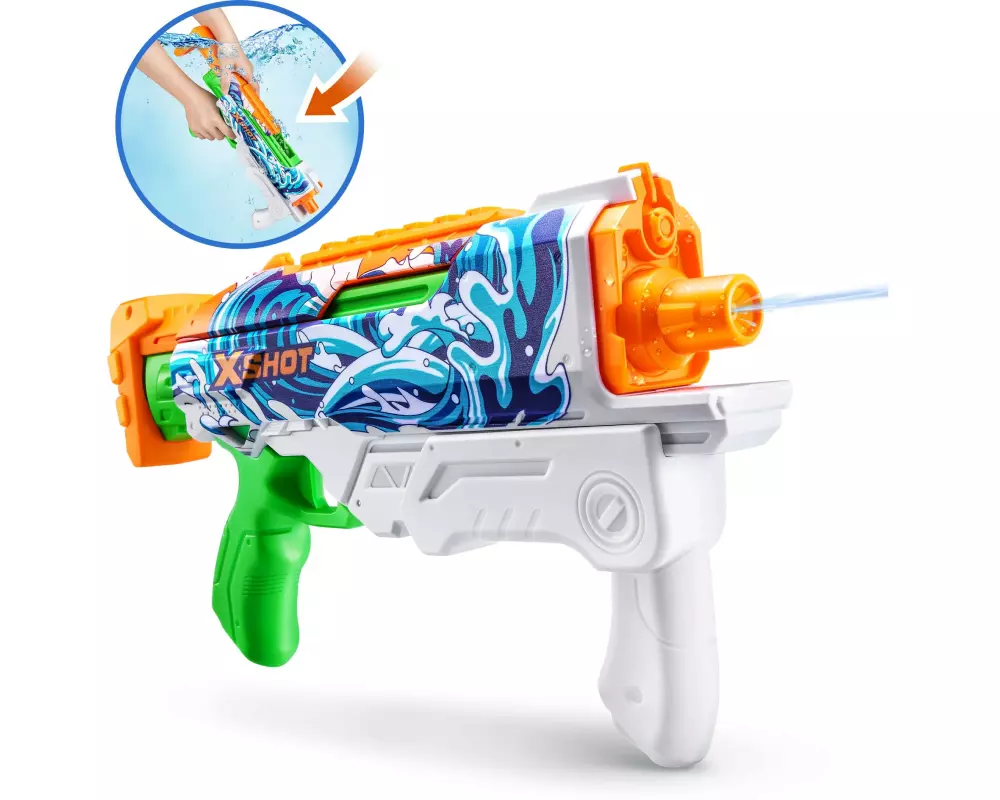 X-Shot Wasserpistole Fast-Fill Skins Hyperload Series 1, assortiert