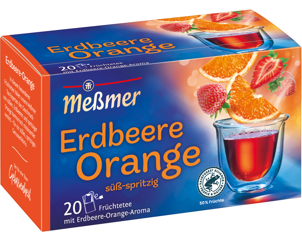MESSMER Erdbeere-Orange 10780300 Beutel 2.25g, 20 Stk.