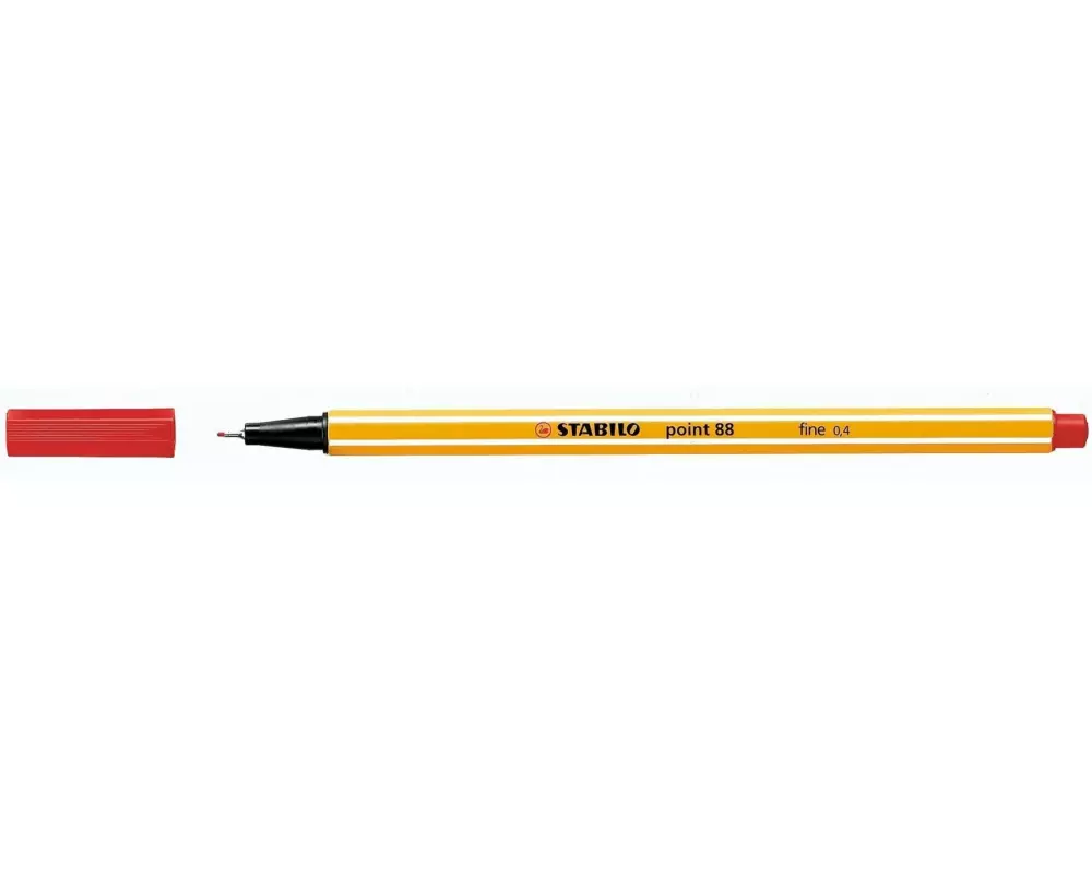 STABILO Fineliner point 88  10 Stück, Rot