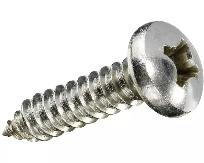 STRUCT Blechschrauben Linsenkopf 3.5 x 22 mm Edelstahl, 8 Stück