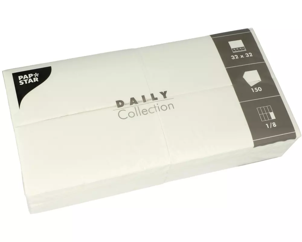 Papstar Papierservietten Daily Collection 32 cm x 32 cm, 150 Stück
