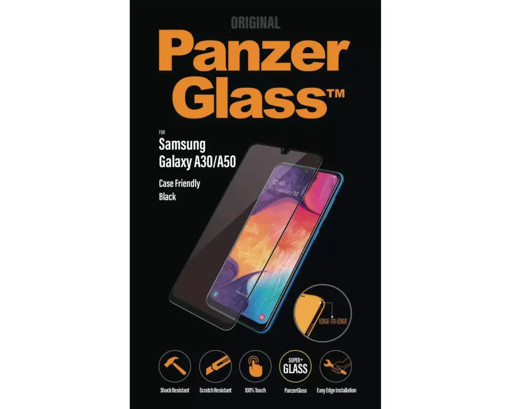 Panzerglass Displayschutz Case Friendly Galaxy A50/A30