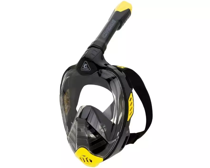 CRESSI Full Face Mask Bali Schwarz/Gelb L/XL