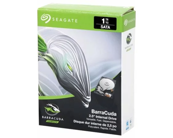 Seagate Barracuda 1TB HDD SATA 6Gb/s 5400rpm 2.5inch 7mm height 128Mb cache BLK Retail SinglePack
