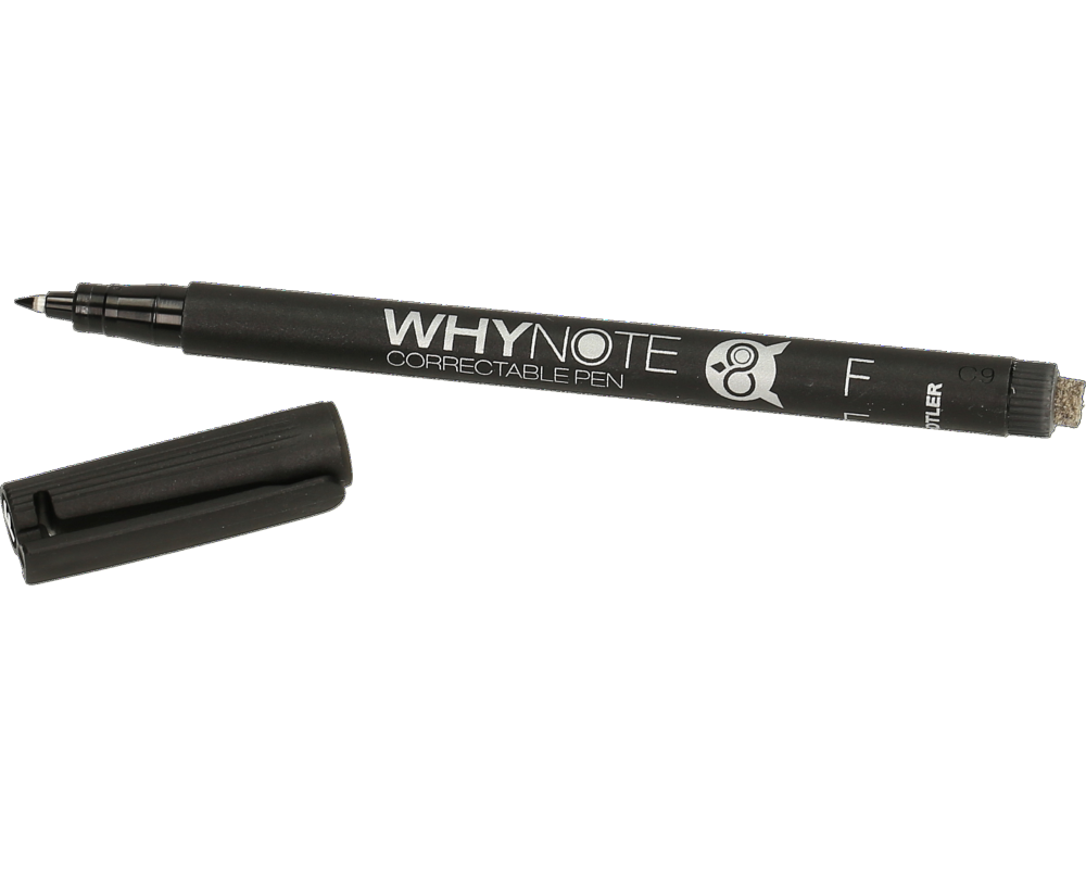 WHYNOTE Stift WNPEN001 schwarz, korrigierbar