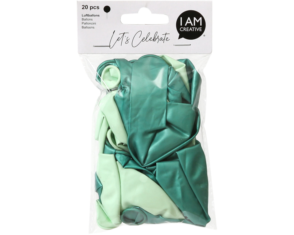 I AM CREATIVE Luftballons, mint mix 6010.77 20 Stück