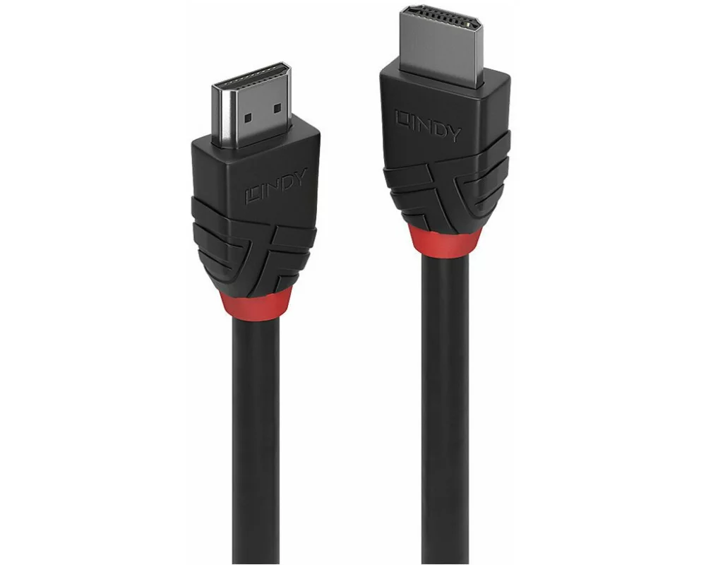 LINDY 0.5m 8K60Hz HDMI cable, Black Line