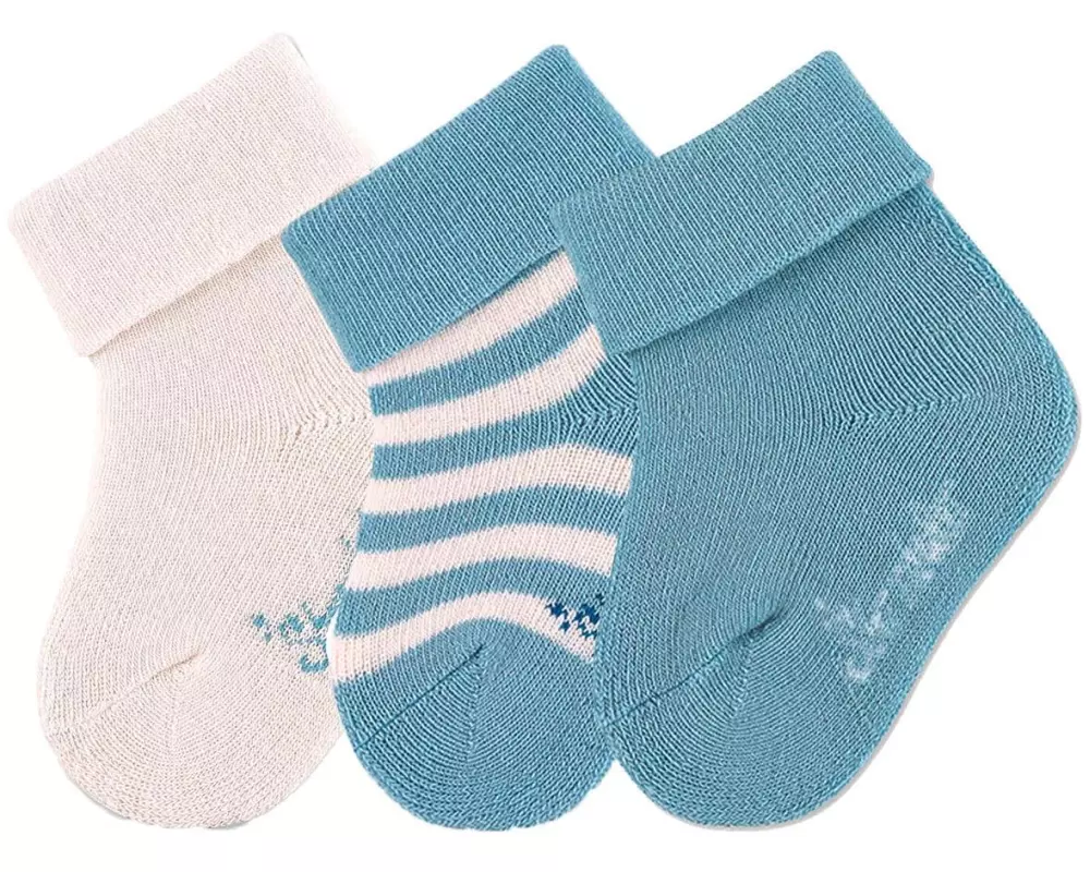 Sterntaler Socken Ringel 3er Set Hellblau Gr. 18