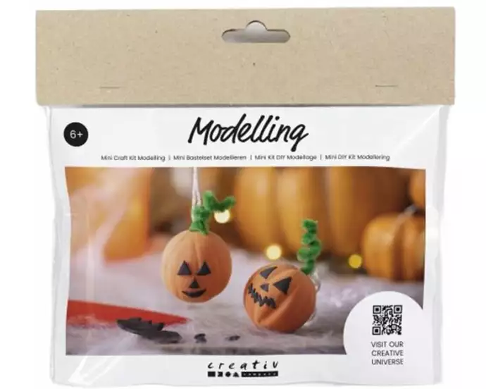 Creativ Company Bastelset Halloween Kürbis 12 Stück