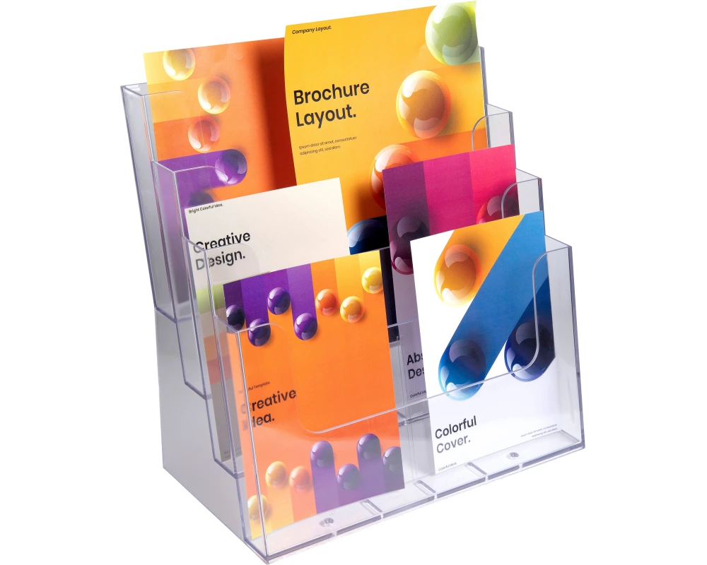 EXACOMPTA Prospekthalter Multi Format 74258D transparent