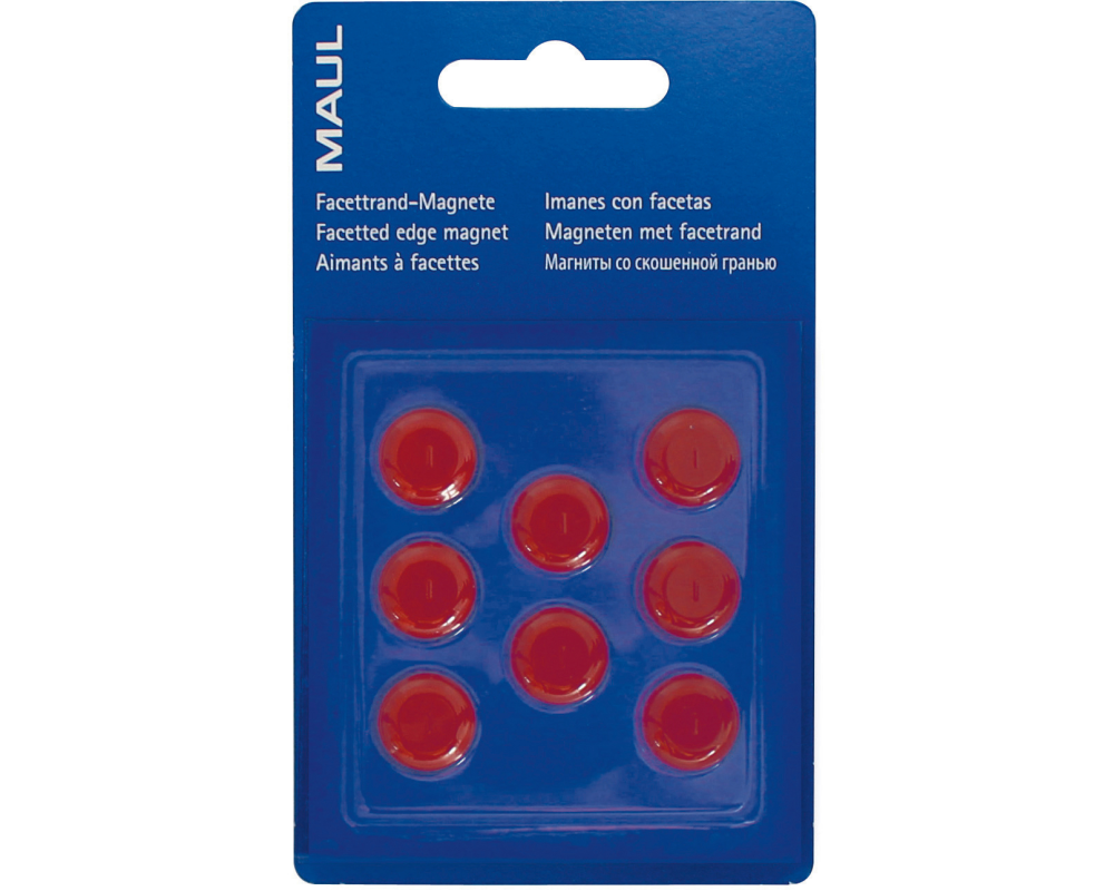 MAUL Magnete 15mm 6175225 rot 8 Stück