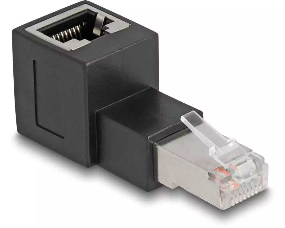 Delock Winkeladapter 90° RJ45 nach oben, Cat.6A 1 Stück