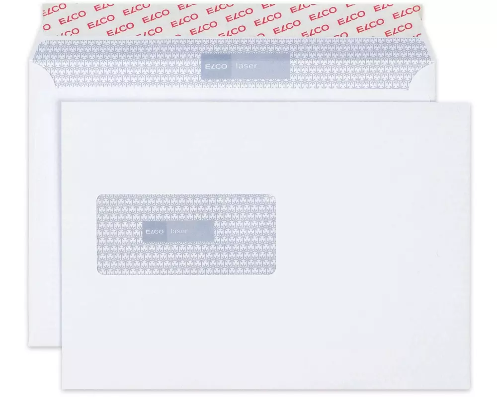 ELCO Couvert mit Fenster Laser C5, Links, 100 Stück