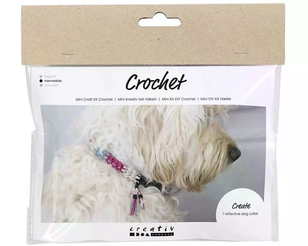 Creativ Company Bastelset Häkeln Hundehalsband