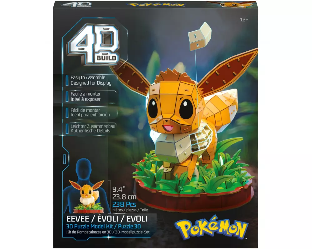 Spinmaster 4D Build – Pokémon Evoli 3D-Puzzle Modellbausatz
