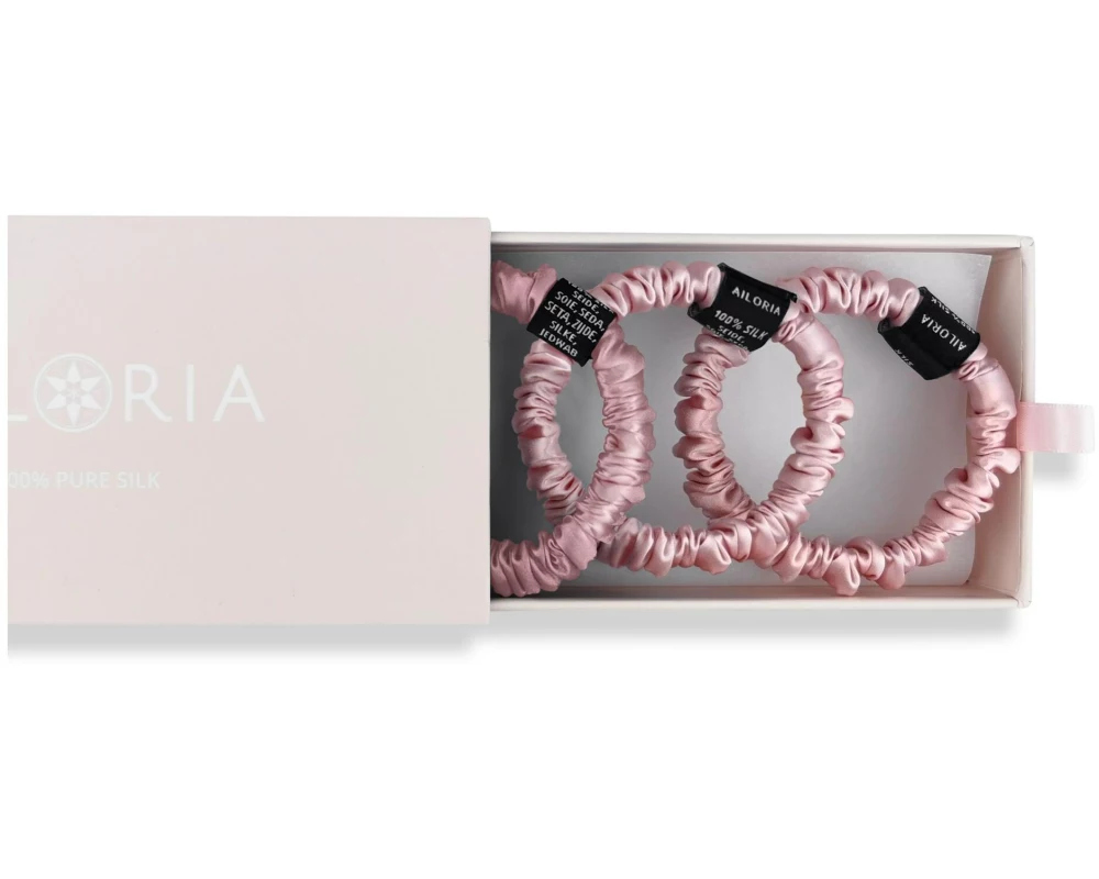 Ailoria DOUX Set 3 Scrunchies S aus Seide