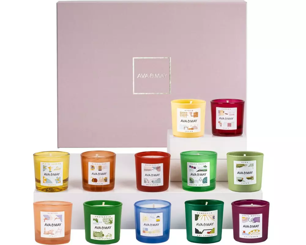 AVA & MAY Geschenkset Cozy Glow 12 x 30 g