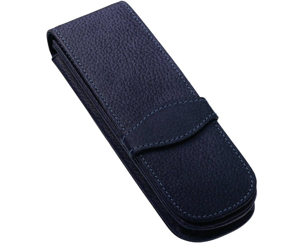 ONLINE Lederetui Blue 41048 für 2 Schreibgeräte